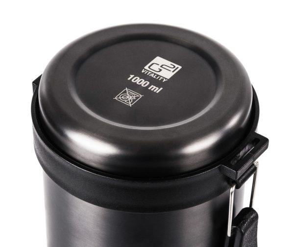 G21 ivópalack, 1000 ml, acélszürke, fogantyúval - Image 9