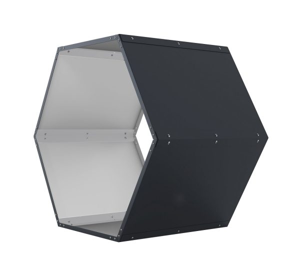 Tüzifatároló G21 HEX 53 - 92 x 60 cm, antracit - Image 3