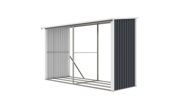 G21 WOH 682 tüzifa tároló - 302 x 119 cm, antracit - Image 3
