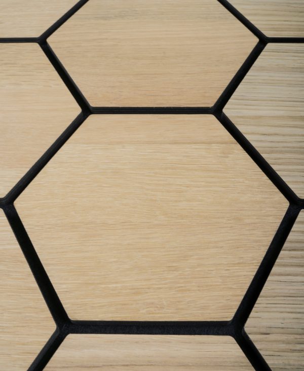 Akusztikus panel G21 81,5x66,5x2,1 cm méhsejt alakú, natúr tölgyfa - Image 4