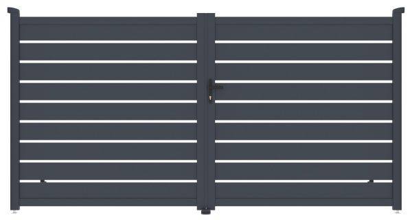 Kapu G21 Reno 350x176 cm kétszárnyú, antracit színű