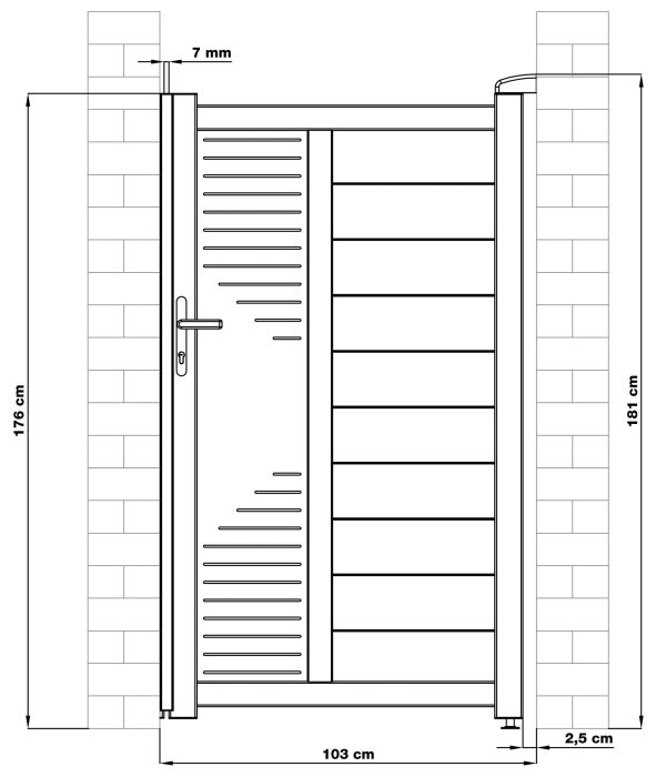 Kapu G21 Marion 100x173 cm jobbra, antracit - Image 9