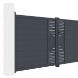 Kapu G21 Marion 350x158 cm kétszárnyú, antracit színű - Image 4