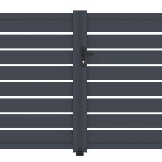 Kapu G21 Reno 350x158 cm kétszárnyú, antracit színű