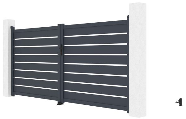 Kapu G21 Reno 350x158 cm kétszárnyú, antracit színű - Image 2