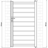 Kapu G21 Reno 100x176 cm jobb, antracit - Image 9