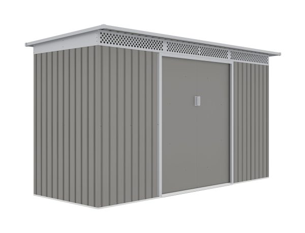 Kerti ház G21 GRAH 483 - 340 x 142 cm, metál szürke