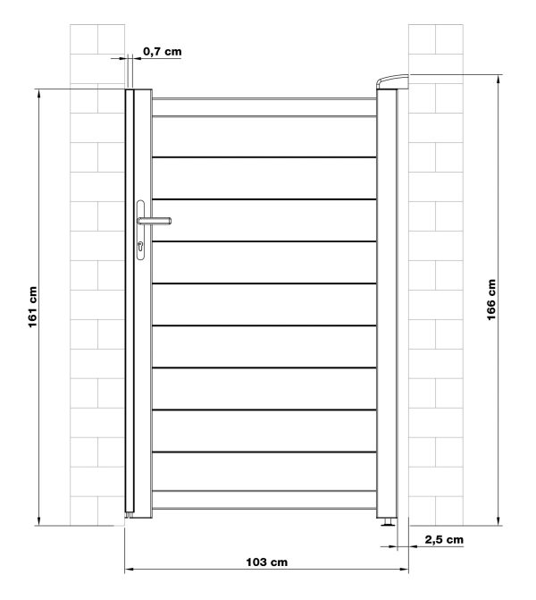 G21 Orlando kapu, 100 × 158 cm, jobbos kivitel, antracit színben - Image 9