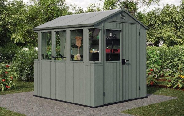 Kerti ház Keter Potting Shed 2 az 1-ben zöld, padlóval - Image 3