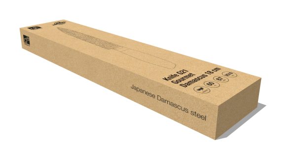 G21 Gourmet Damaszkusz kés18 cm,  zebrawood markolat - Image 8