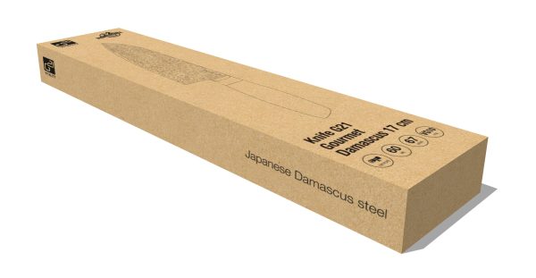 G21 Gourmet Damaszkusz 17 cm, Santoku kés, zebrawood markolat - Image 8