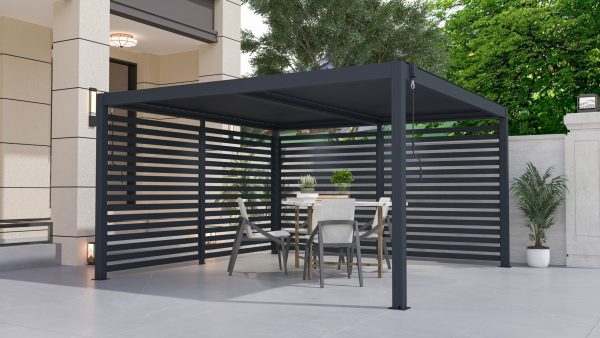 G21 fix lamellás oldalfal 3,7x2,2 m pergola Austinhoz - Image 4
