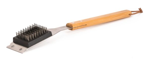 Grillezőeszköz G21 tisztítókefe fa nyéllel