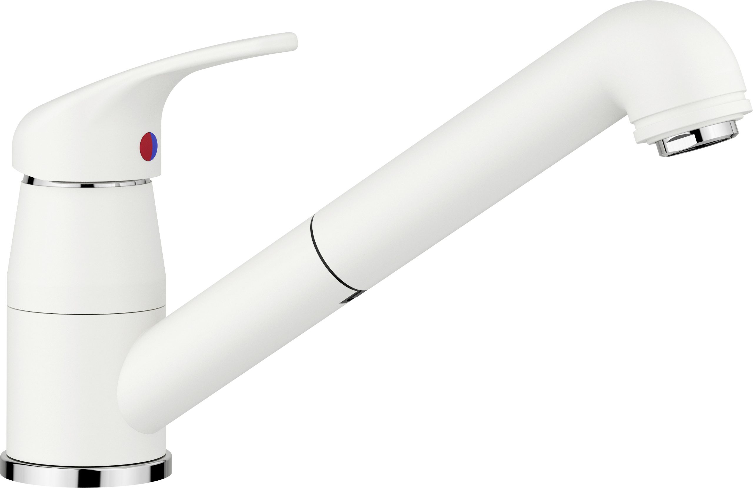 Blanco DARAS-S kihúzhatófejes konyhai álló mosogató csaptelep fehér – 517735