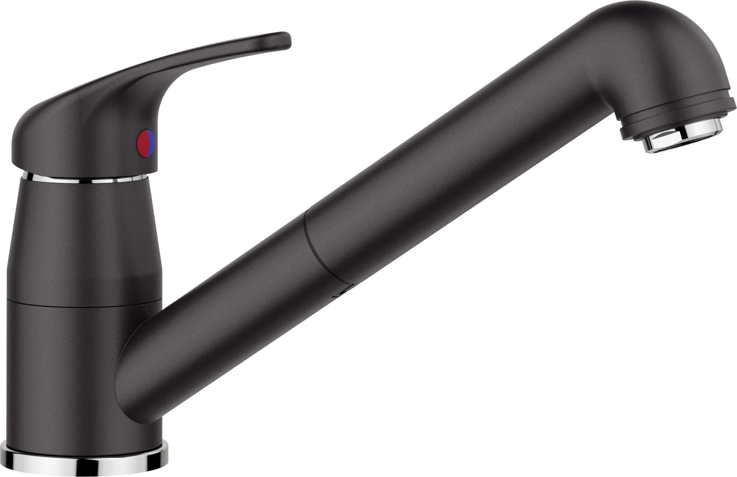 Blanco DARAS-S kihúzhatófejes konyhai álló mosogató csaptelep fekete HD - 526153