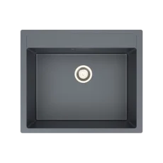 Kevmil Milan gránit egymedencés mosogatótál csaplyukkal 600 x 500 mm