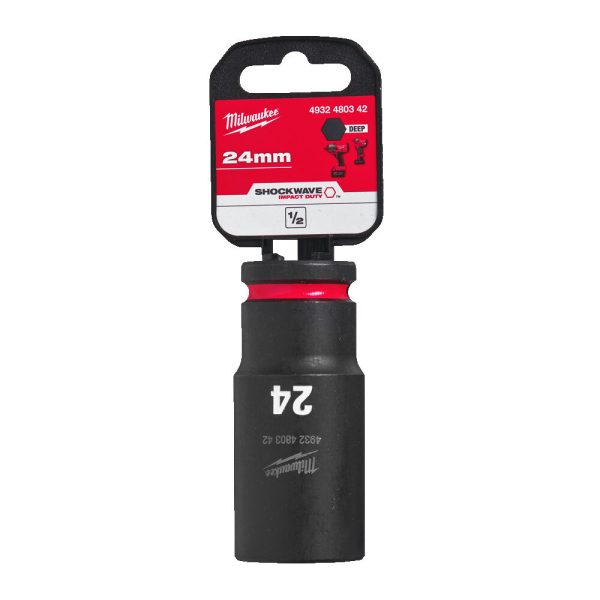 Milwaukee 1/2' Dugókulcs hatlapú 78 mm gépi, hosszú, 24 mm 1 db
