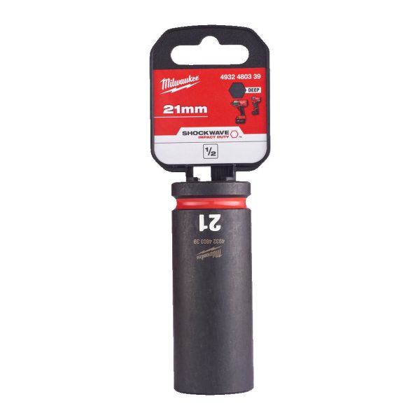 Milwaukee 1/2' Dugókulcs hatlapú 78 mm gépi, hosszú, 21 mm 1 db