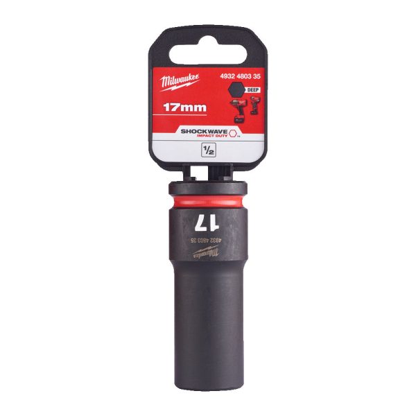 Milwaukee 1/2' Dugókulcs hatlapú 78 mm gépi, hosszú, 17 mm 1 db