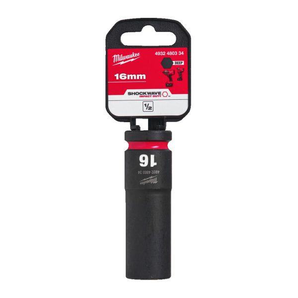 Milwaukee 1/2' Dugókulcs hatlapú 78 mm gépi, hosszú, 16 mm 1 db