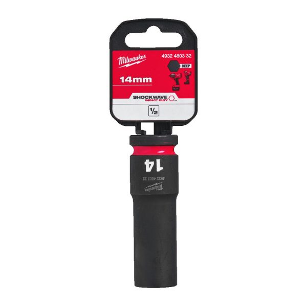 Milwaukee 1/2' Dugókulcs hatlapú 78 mm gépi, hosszú, 14 mm 1 db