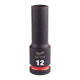 Milwaukee 1/2' Dugókulcs hatlapú 78 mm gépi, hosszú, 12 mm 1 db - Image 2
