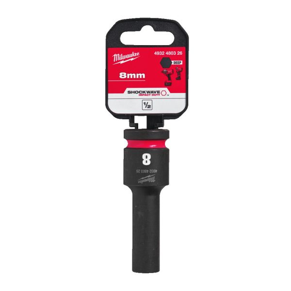 Milwaukee 1/2' Dugókulcs hatlapú 78 mm gépi, hosszú, 8 mm 1 db