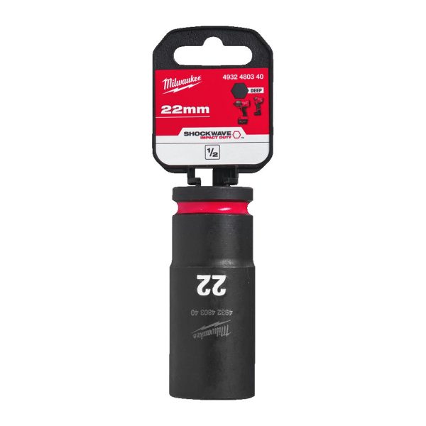 Milwaukee 1/2' Dugókulcs hatlapú 78 mm gépi,hosszú, 22mm 1 db