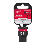 Milwaukee 1/2' Dugókulcsbetét hatlapú, gépi, rövid 12 mm - 1 db