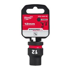 Milwaukee 1/2' Dugókulcsbetét hatlapú, gépi, rövid 12 mm - 1 db