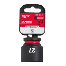 Milwaukee 1/2' Dugókulcsbetét hatlapú, gépi, rövid 27 mm - 1 db