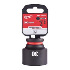 Milwaukee 1/2' Dugókulcsbetét hatlapú, gépi, rövid 30 mm - 1 db