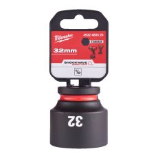 Milwaukee 1/2' Dugókulcsbetét hatlapú, gépi, rövid 32 mm - 1 db