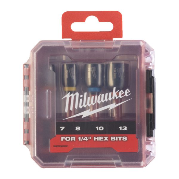 Milwaukee 1/4' HEX Befogású, Mágneses Gépi Dugókulcs készlet (5 részes) 1 db - Image 2