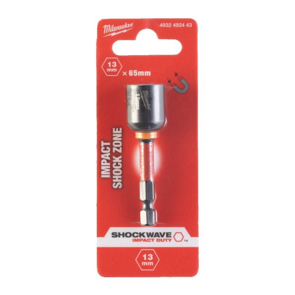 Milwaukee 1/4' HEX Befogású, Mágneses Gépi Dugókulcs 13 x 65 mm  mm - 1 db - Image 2