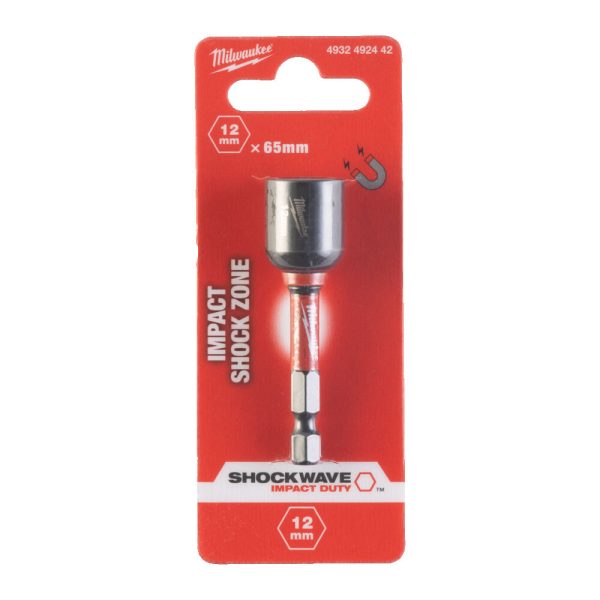 Milwaukee 1/4' HEX Befogású, Mágneses Gépi Dugókulcs 12 x 65 mm  mm - 1 db - Image 2