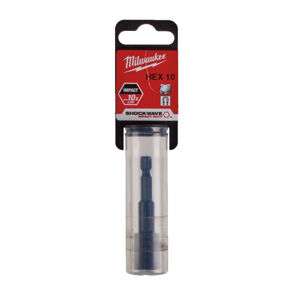 Milwaukee 1/4' Mágneses dugókulcs Hex 10 mm  1 db