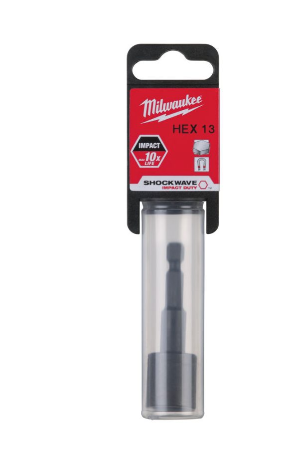 Milwaukee 1/4' Mágneses dugókulcs Hex 13 mm  1 db