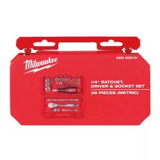 Milwaukee 1/4' Racsnis dugókulcs készlet 38 részes