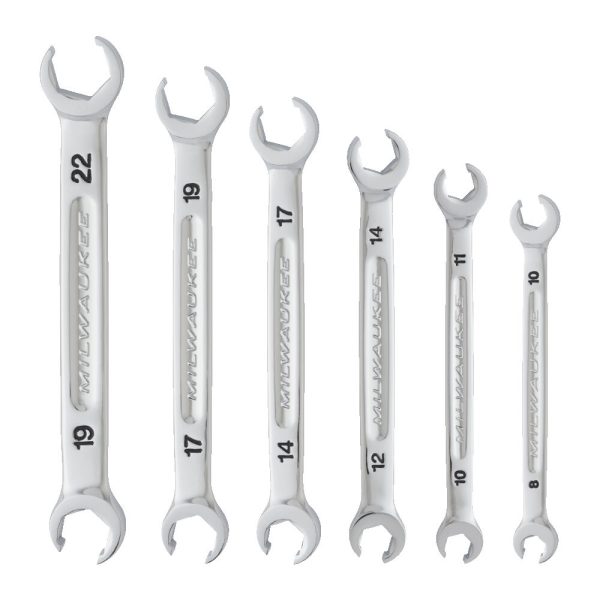 Milwaukee 6pc Flare Nut Spanner Set - Metric - Image 2