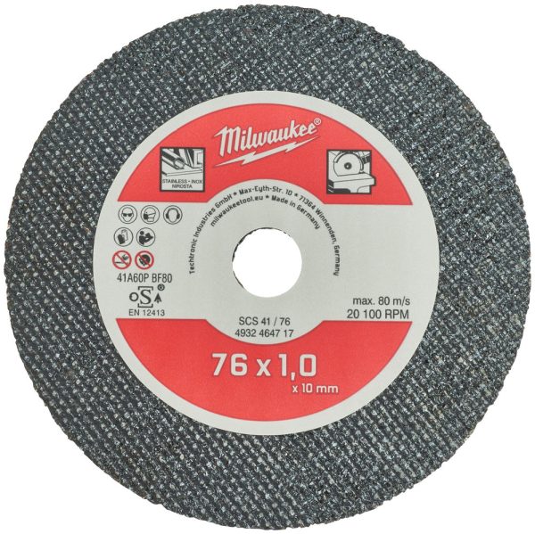Milwaukee Fémvágókorong 76 mm (M12 FCOT) - 5 darabos készlet - Image 2