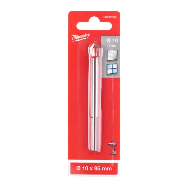 Milwaukee Fúró üvegekhez és csempelapokhoz 10 x 95 mm 1 db