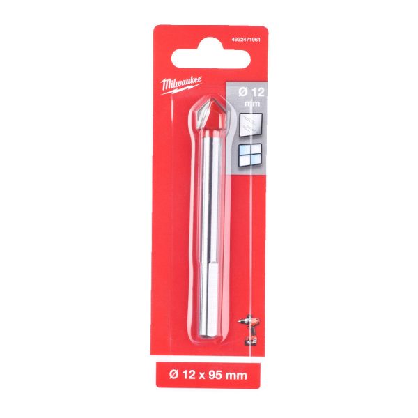 Milwaukee Fúró üvegekhez és csempelapokhoz 12 x 95 mm 1 db