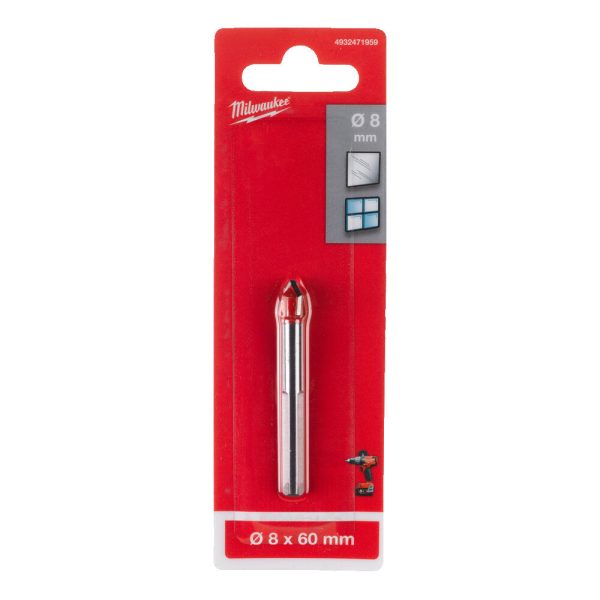Milwaukee Fúró üvegekhez és csempelapokhoz 8 x 60 mm 1 db