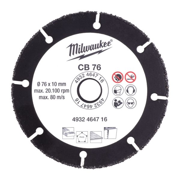 Milwaukee Karbid vágótárcsa 76 mm (M12 FCOT) - 1db - Image 2