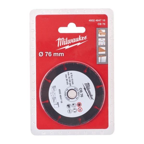 Milwaukee Karbid vágótárcsa 76 mm (M12 FCOT) - 1db