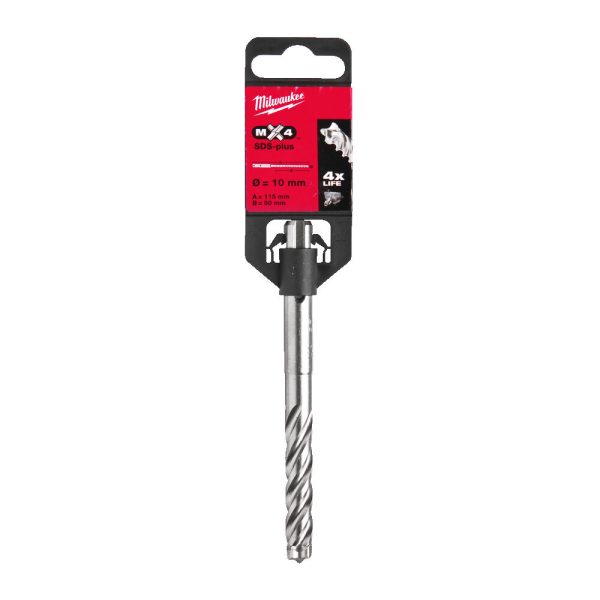 Milwaukee MX4 SDS-Plus 4 élű fúrószár  10 x 50/110 mm  1 db