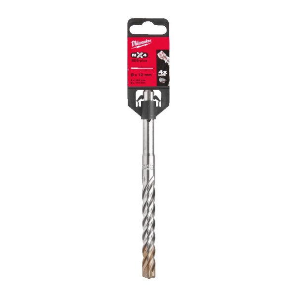 Milwaukee MX4 SDS-Plus 4 élű fúrószár  12 x 100/160 mm  1 db