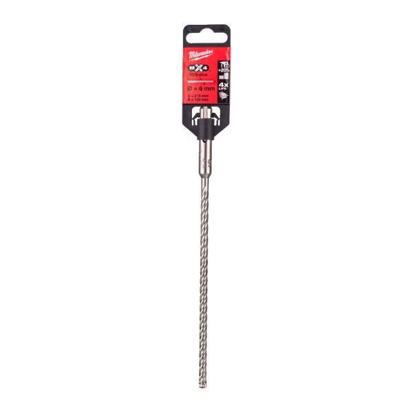 Milwaukee MX4 SDS-Plus 4 élű fúrószár  6 x 150/210 mm  1 db