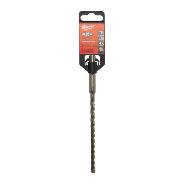 Milwaukee MX4 SDS-Plus 4 élű fúrószár  6,5 x 100/160 mm  1 db